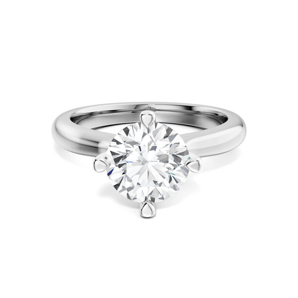 Round Solitaire Diamond Engagement Ring